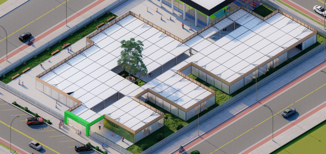 Construção Modular Bloco Urbano